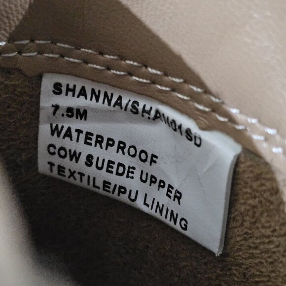 NEW Blondo Shanna Ankle Bootie Womens 7.5 Mushroom Taupe Suede Waterproof Moto - Picture 12 of 13